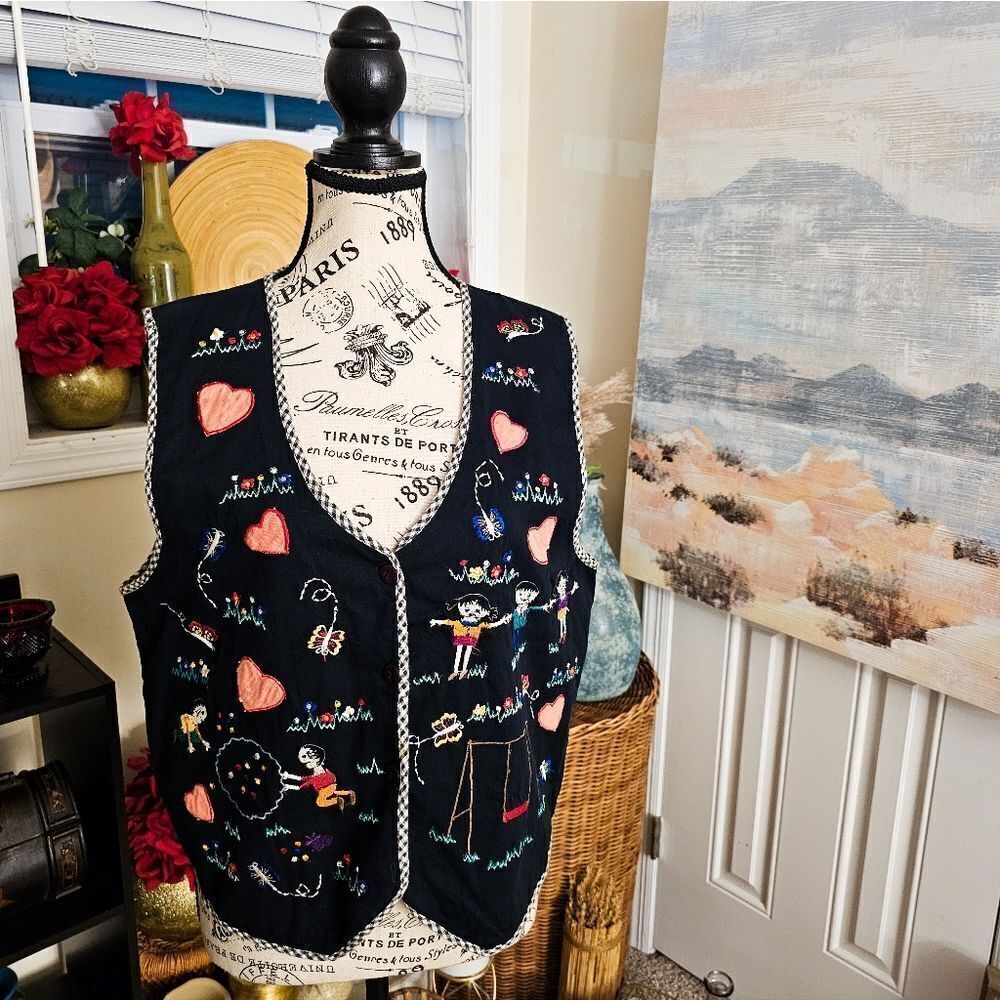 Vintage BSA Friendship Patched Embroidered Vest.